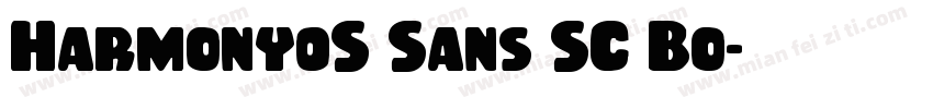 Harmony0S Sans SC Bo字体转换